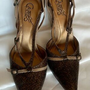 Women's Brown Strappy Heels